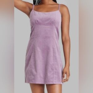 Wild Fable Lavender Corduroy Dress Size L